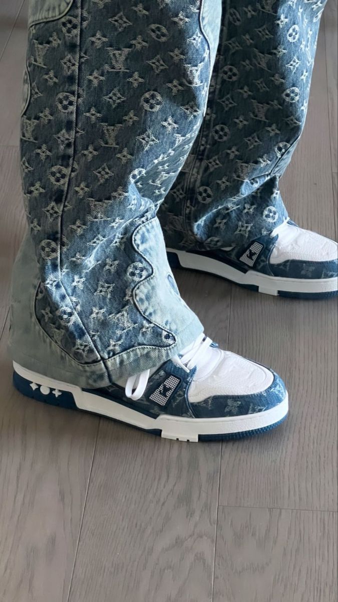 Louis Viutton Trainer - Blanco con Azul