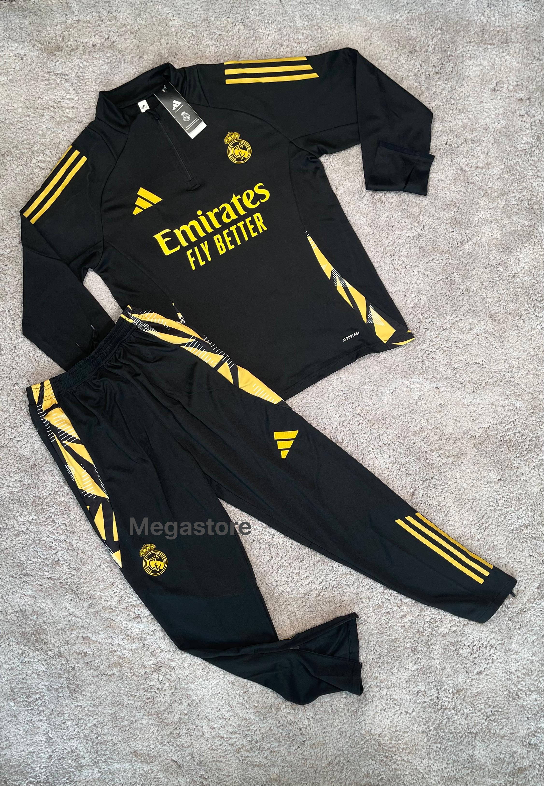 Chandal de Niño Real Madrid - Negro con Amarillo