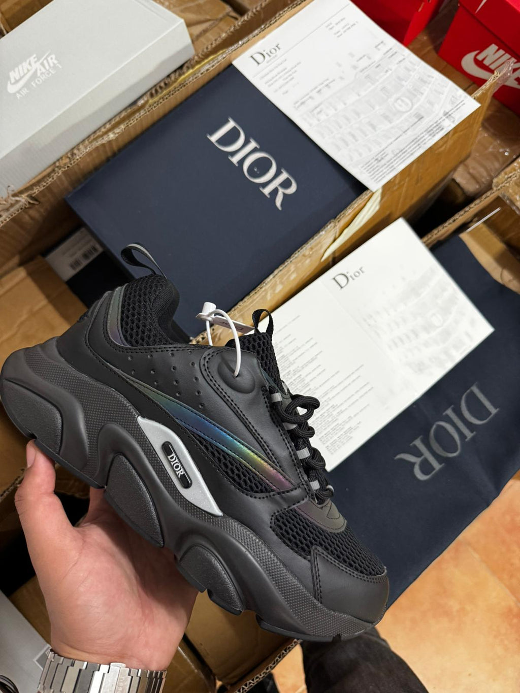 Dior B22 - Reflective Negro