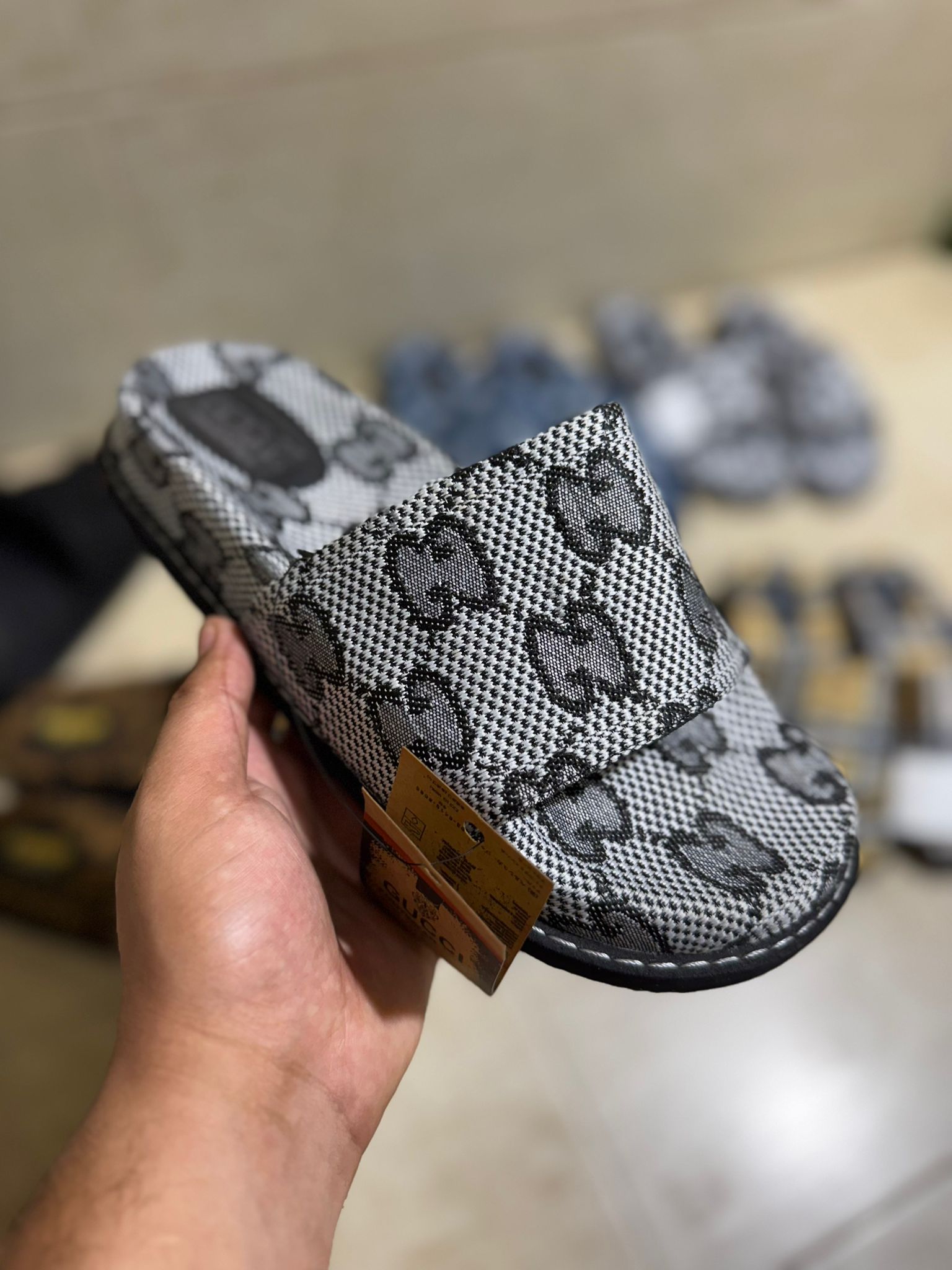 Chanclas Gucci - Gris
