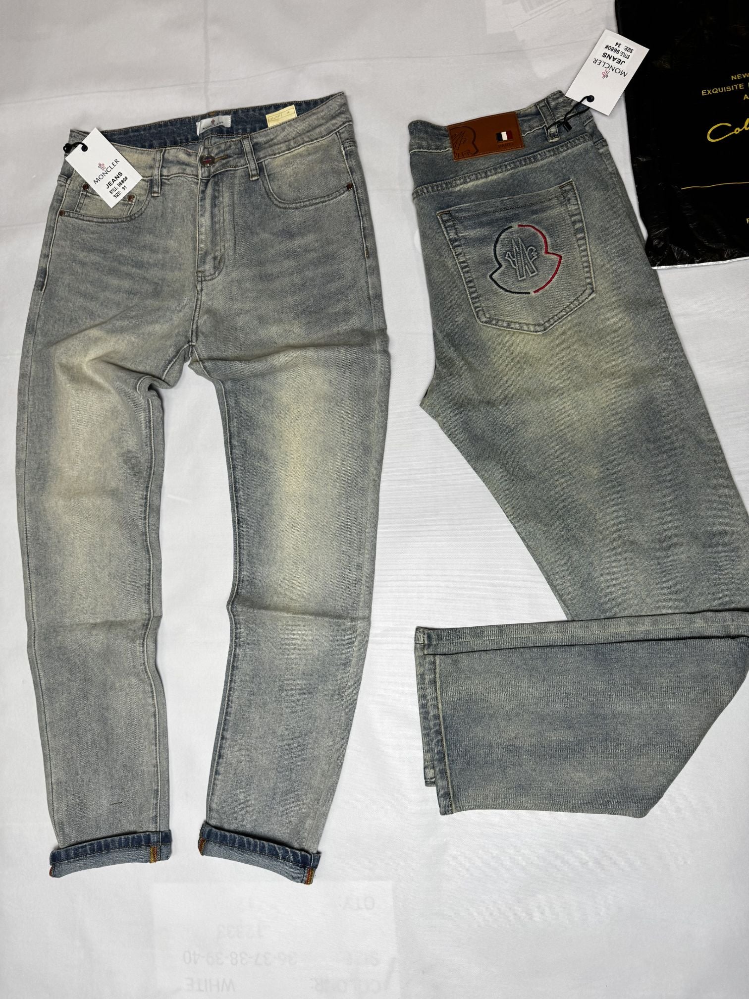 Pantalones largos Moncler - Gris