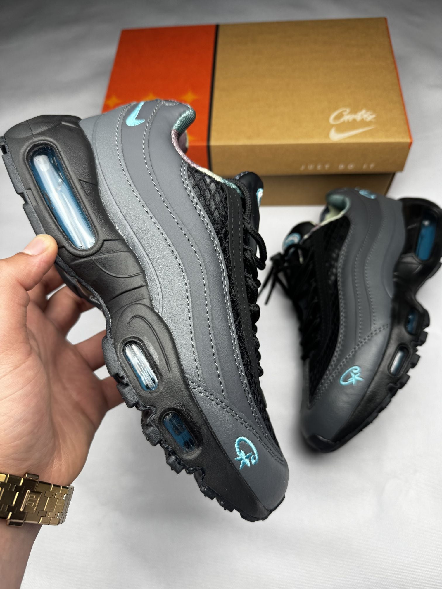 Air Max 95 - Gris con Azul