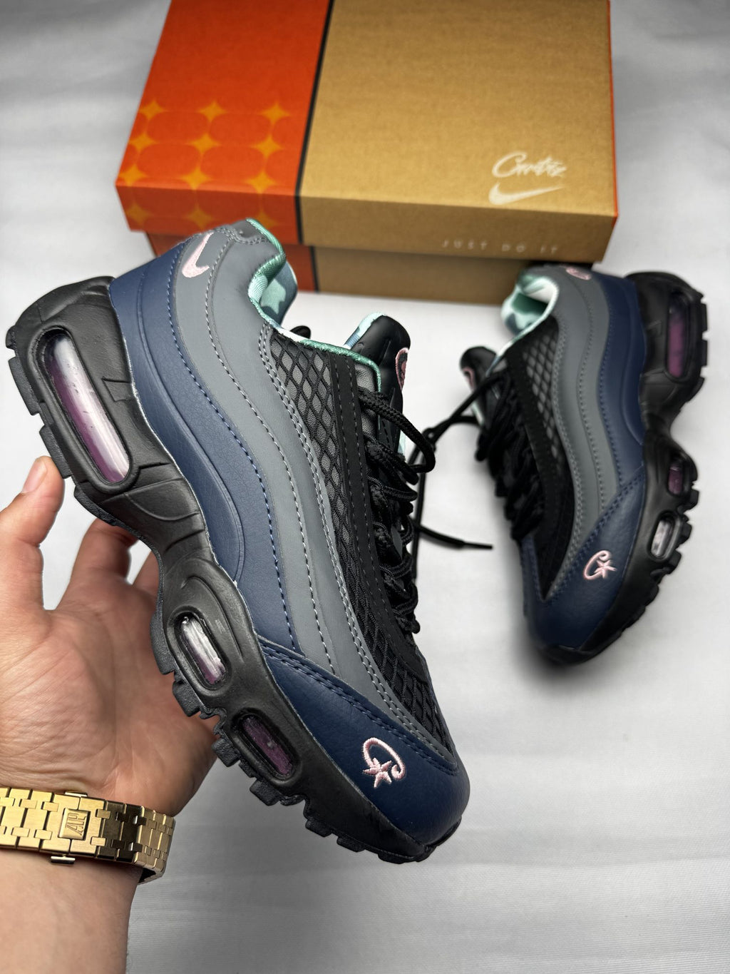 Air Max 95 - Gris con Azul