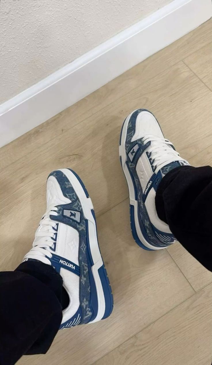 Louis Viutton Trainer - Blanco con Azul