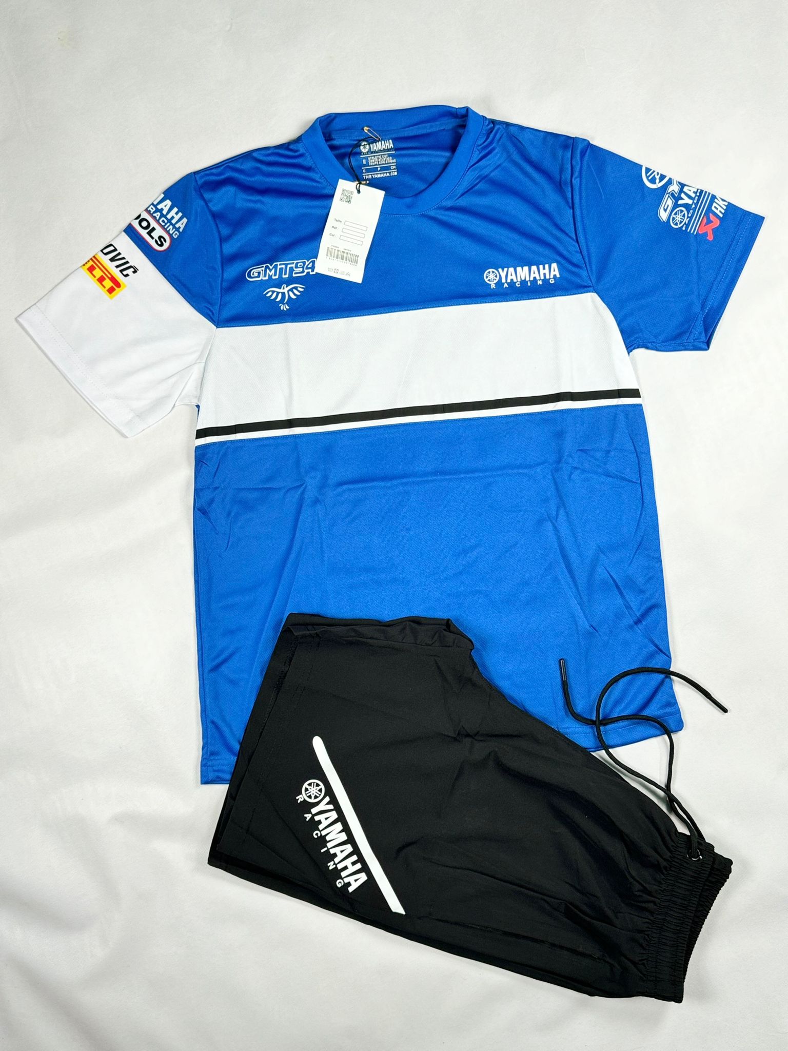 Conjunto de Verano Yamaha - Blanco con Negro y Azul