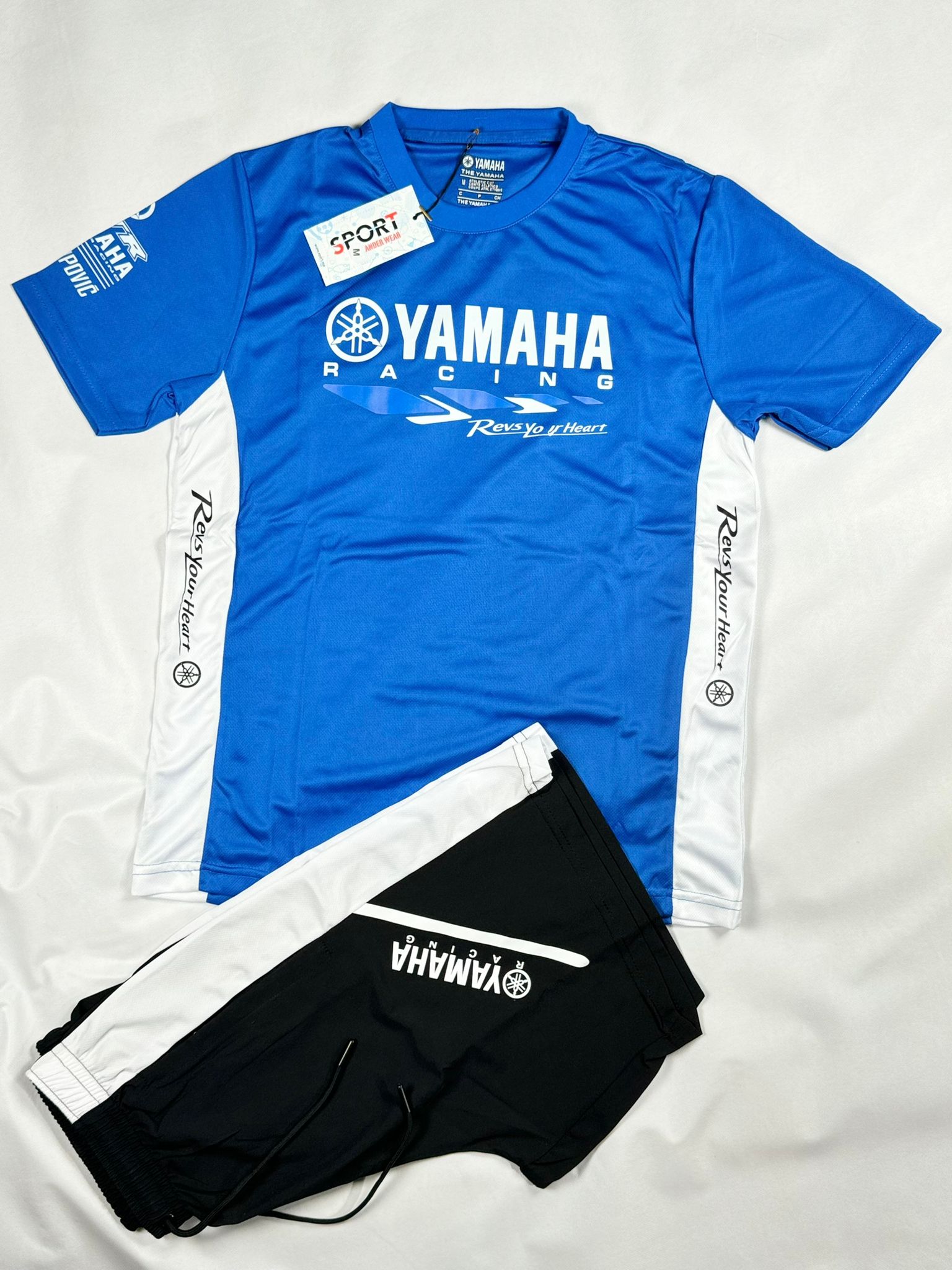 Conjunto de Verano Yamaha - Blanco con Negro y Azul