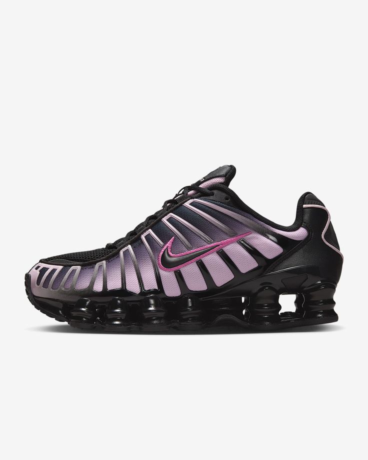 Zapatillas Nike Shox TL - Negro con Rosado