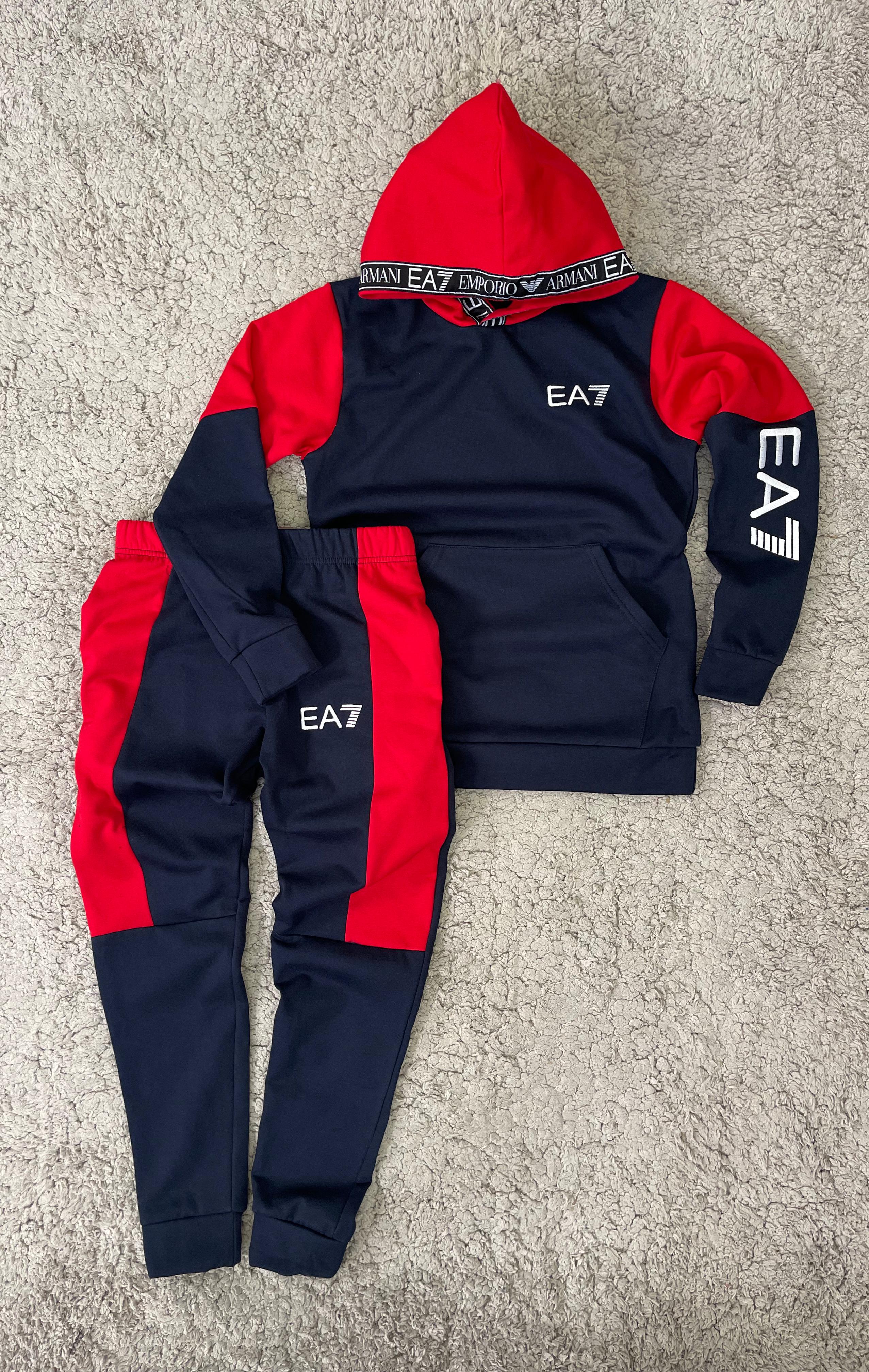 Chandal EA7 - Azul con Rojo