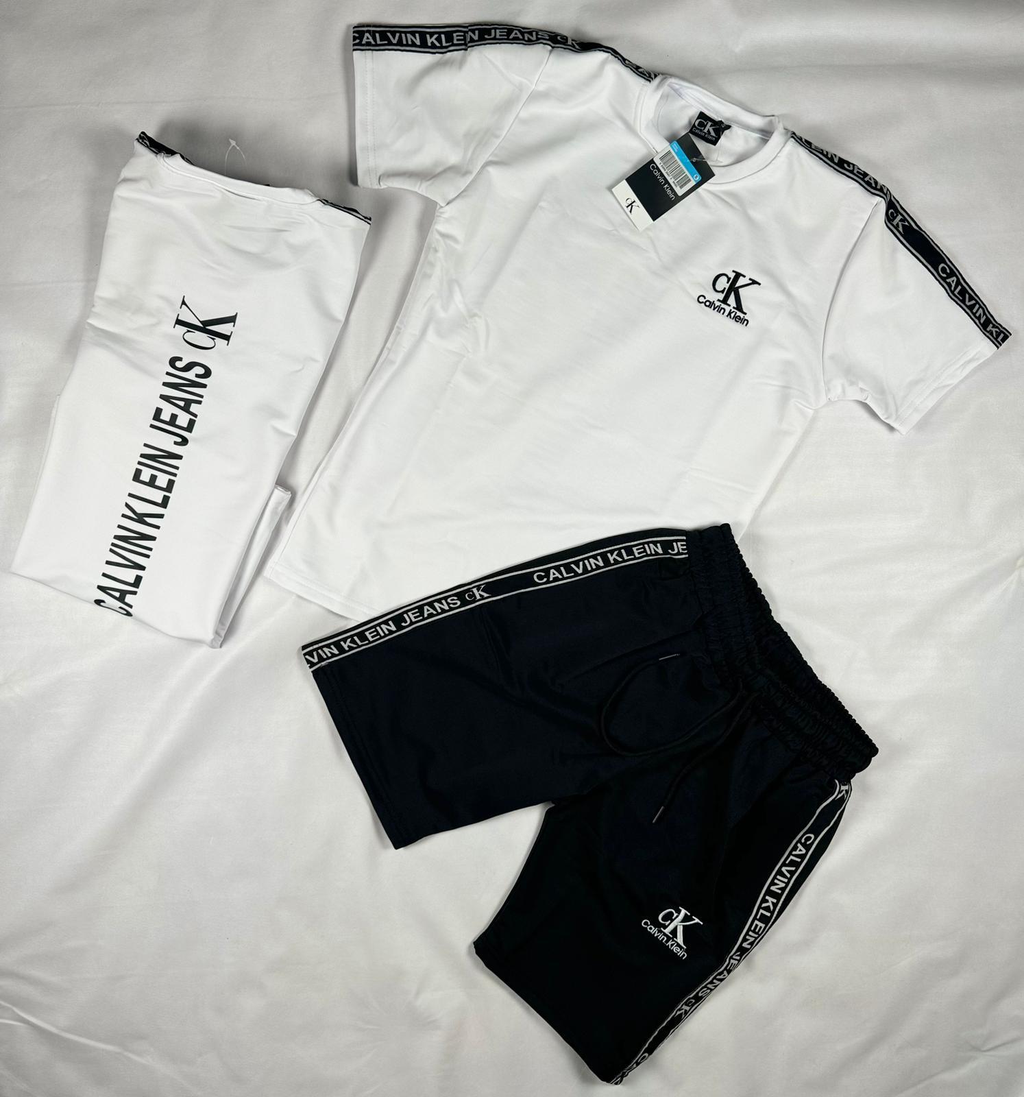 Conjunto de Verano Calvin Klein - Blanco con Negro