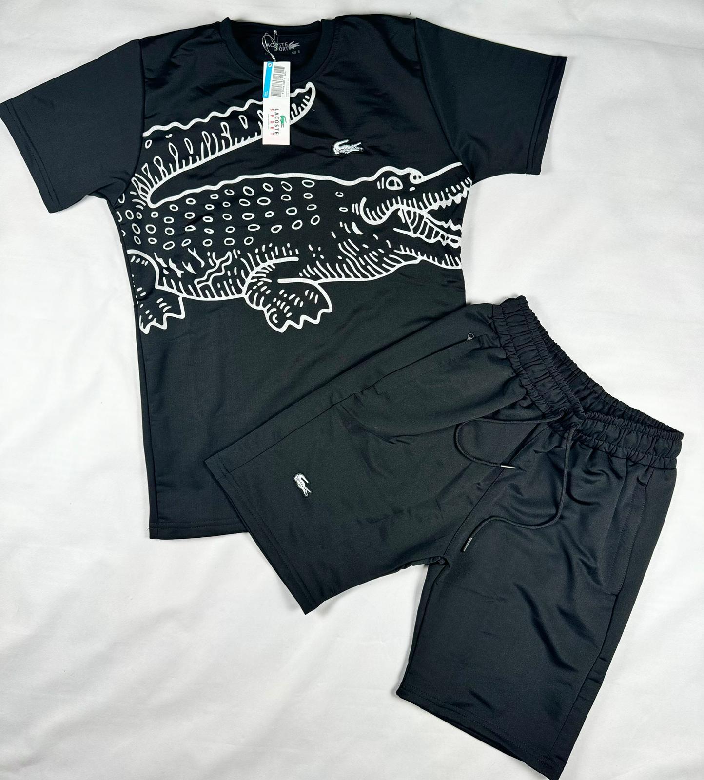 Conjunto de Verano Lacoste - Negro