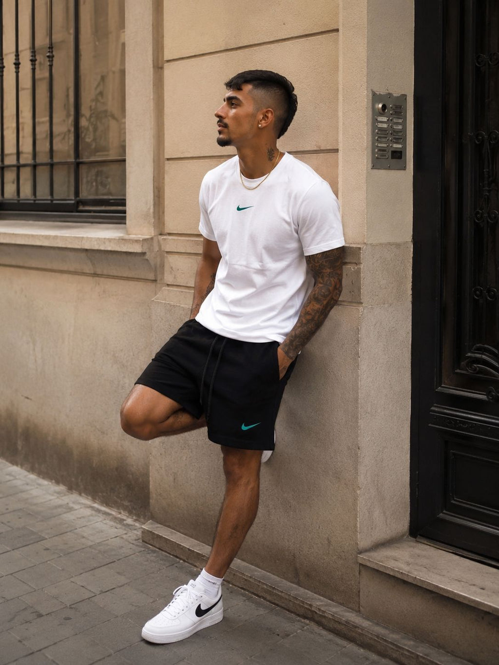 Conjunto Nike - Blanco con Negro