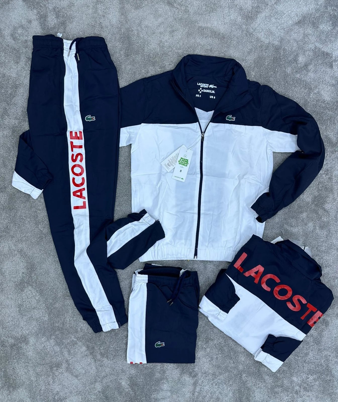 Chandal Lacoste - Blanco con Azul