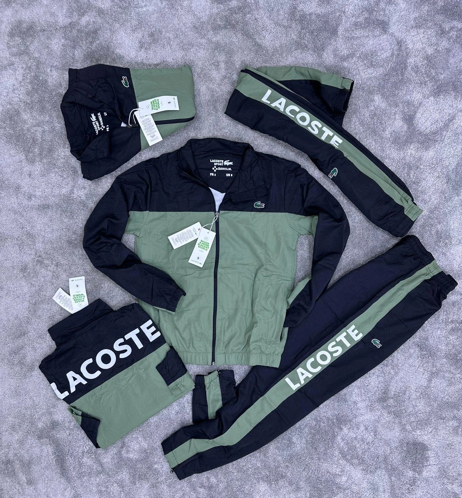 Chandal Lacoste - Verde con Negro