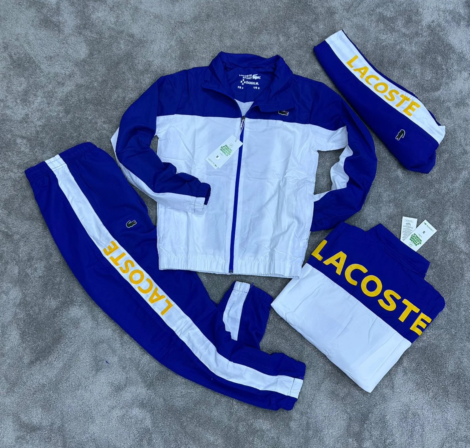 Chandal Lacoste - Blanco con Azul