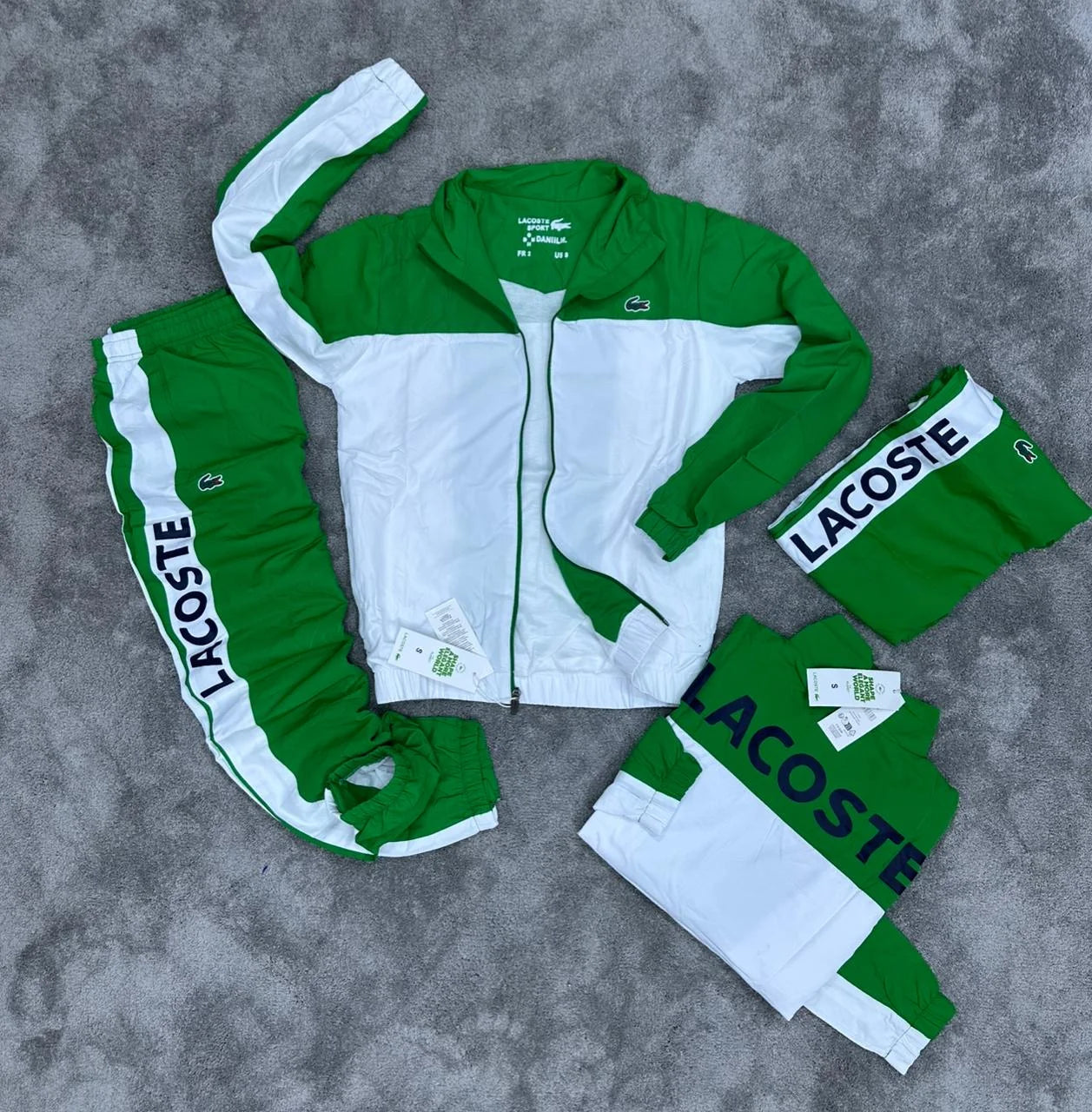 Chandal Lacoste - Blanco con Verde
