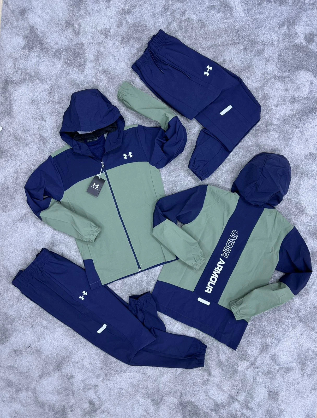 Chandal Under Armour - Azul con Verde