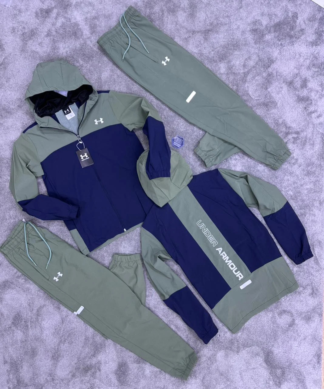 Chandal Under Armour - Gris con Azul