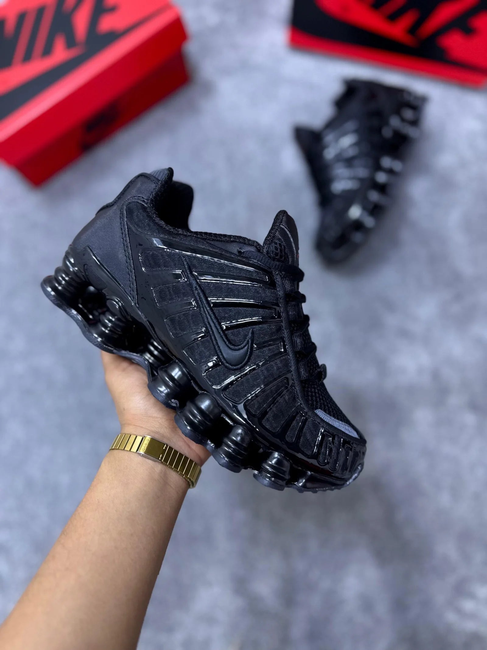 ZAPATILLA NIKE SHOX - Negro