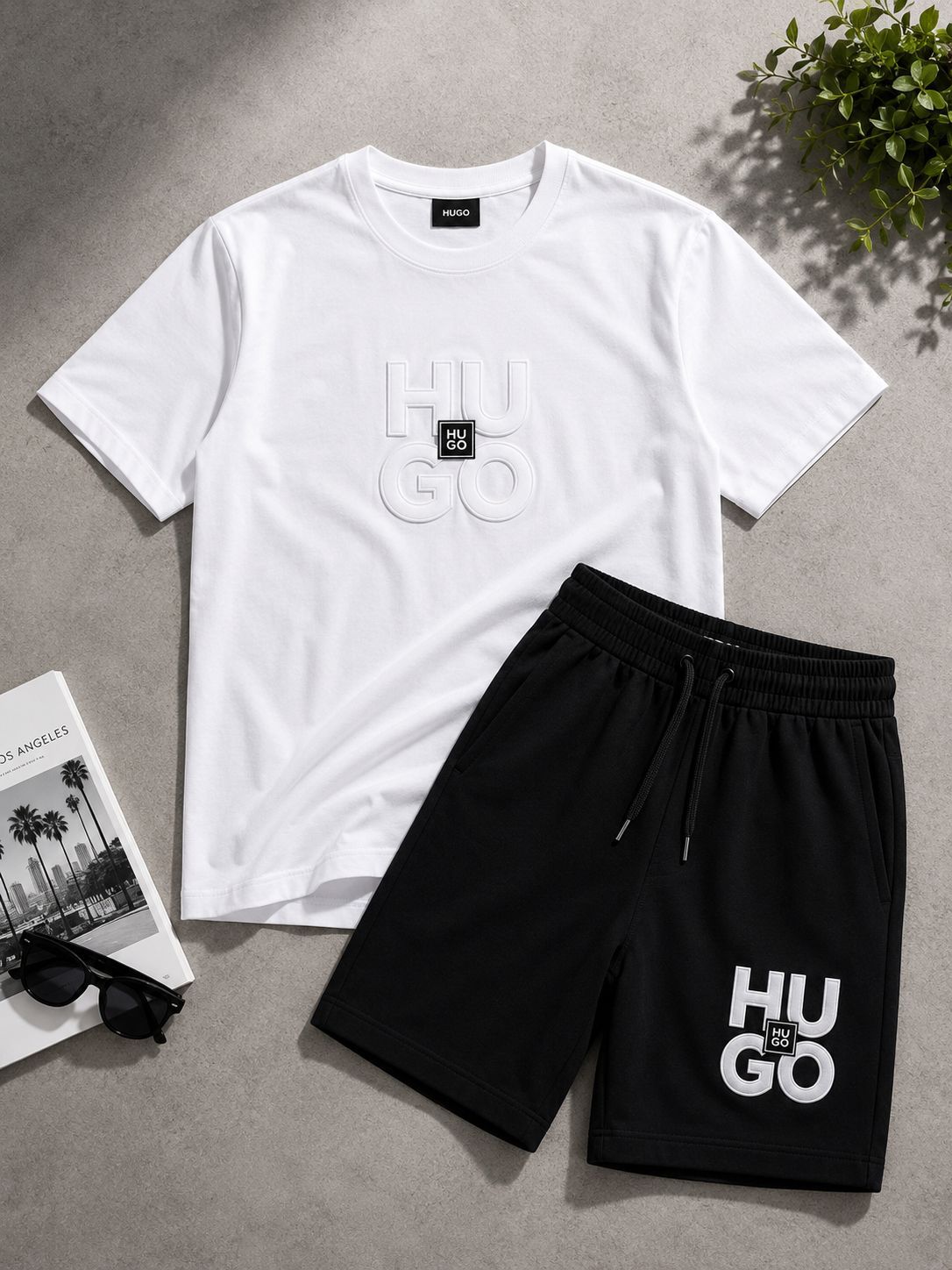 Conjunto Hugo - Blanco con Negro