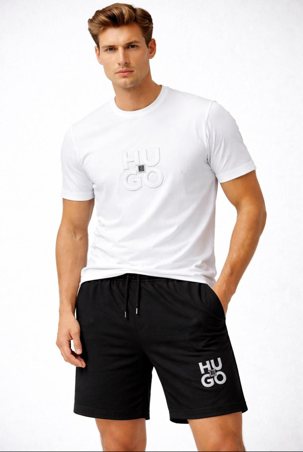 Conjunto Hugo - Blanco con Negro
