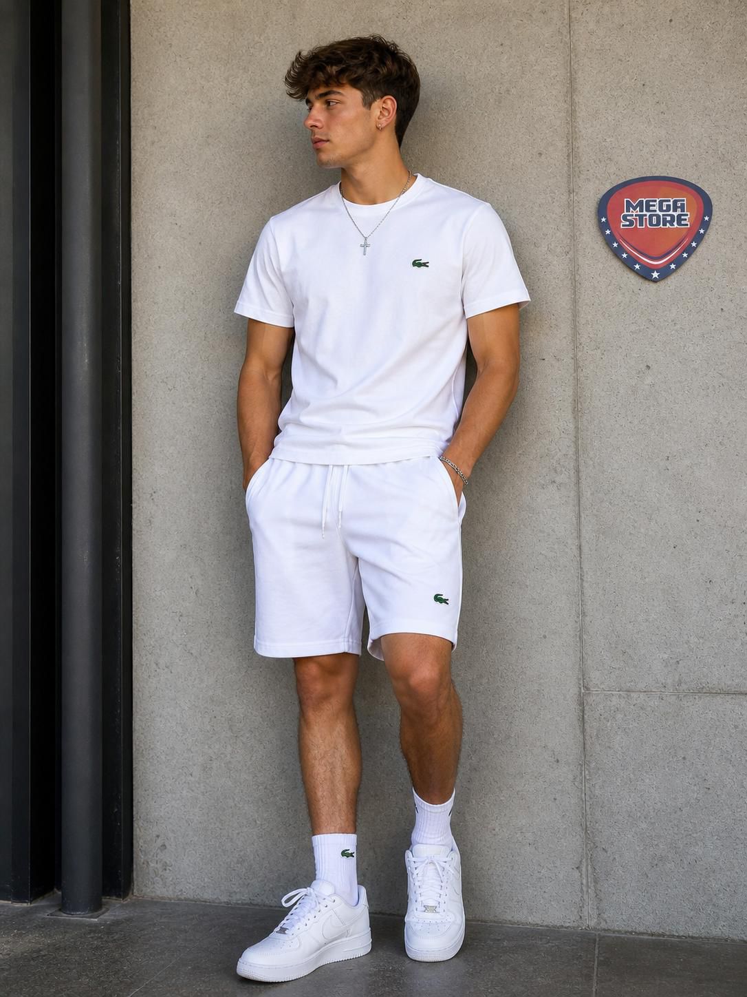 Conjunto Lacoste - Blanco