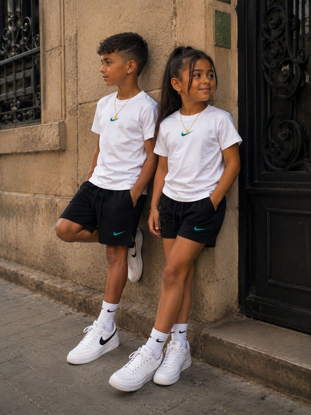 Conjunto Nike - Blanco con Negro