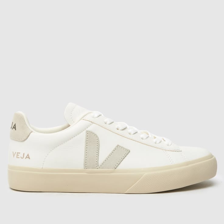 Zapatillas Veja - Blanco con Beige