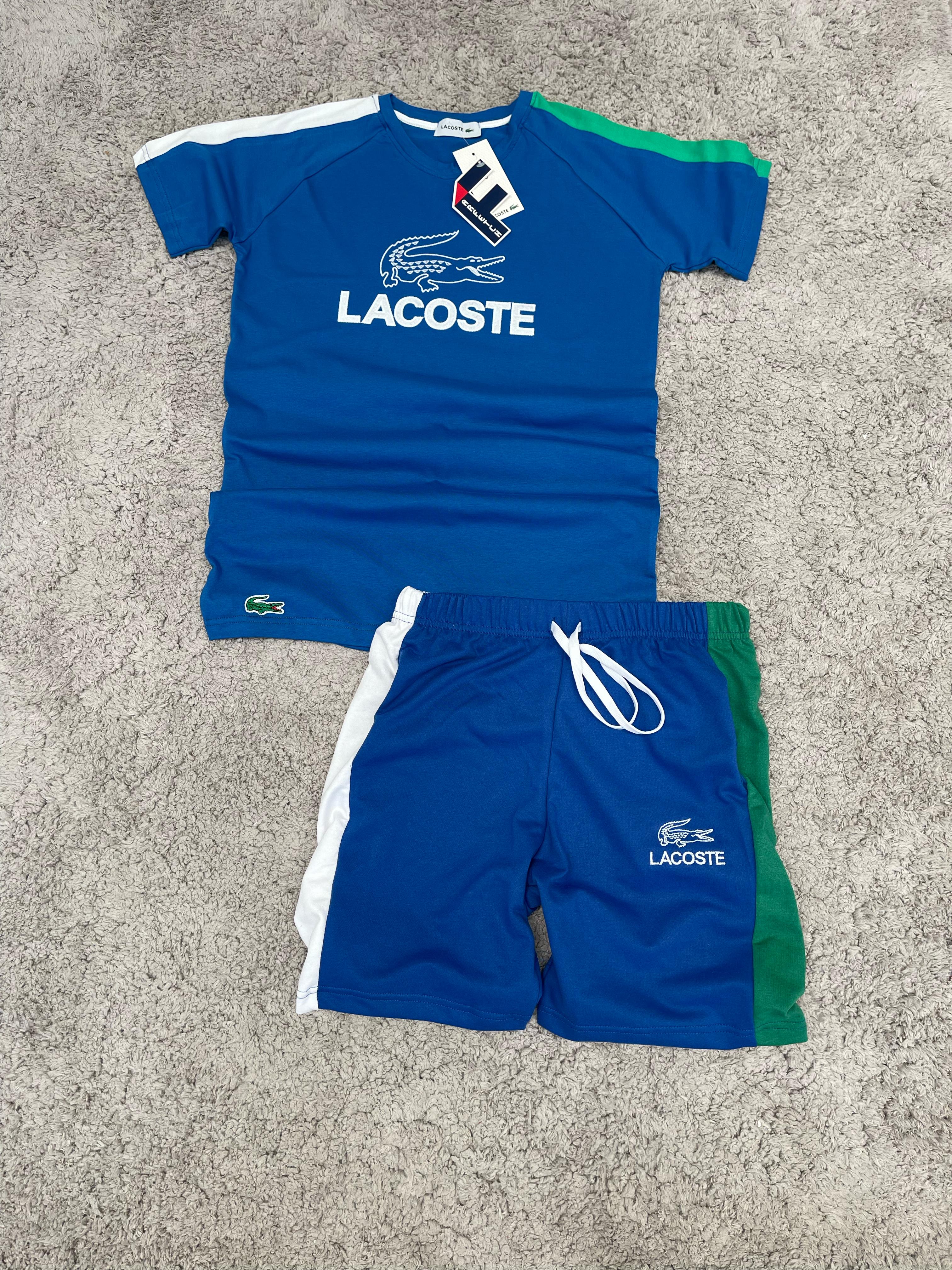 Conjunto Lacoste - Azul con Blanco y Verde