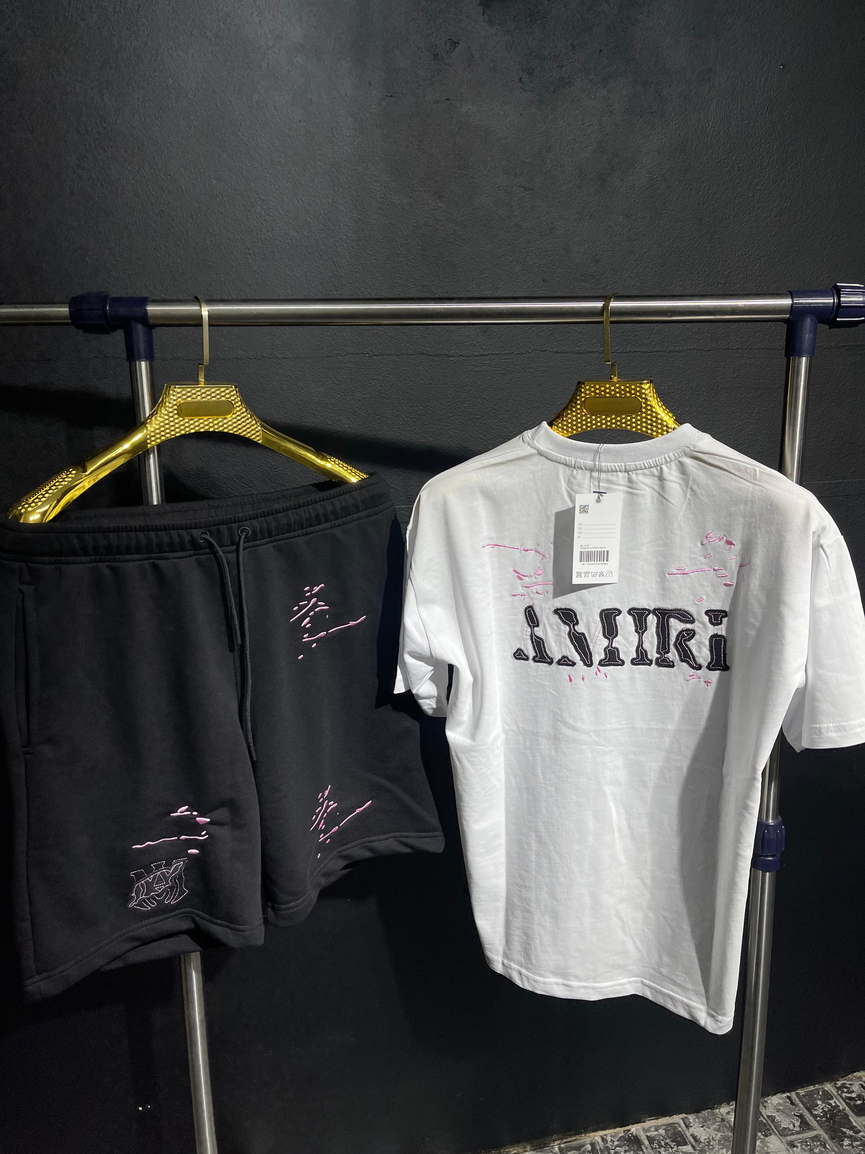 Conjunto de Verano Amiri - Negro con Blanco