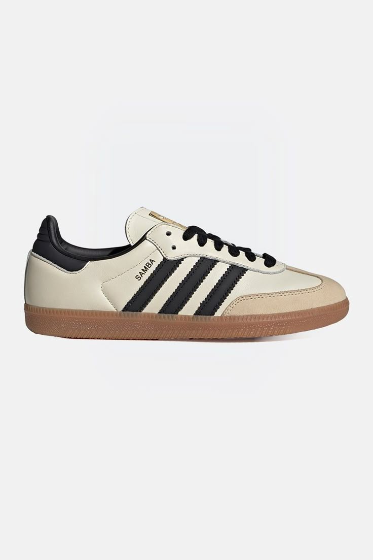 Zapatillas Adidas Samba  - Beige con Negro y Marrón