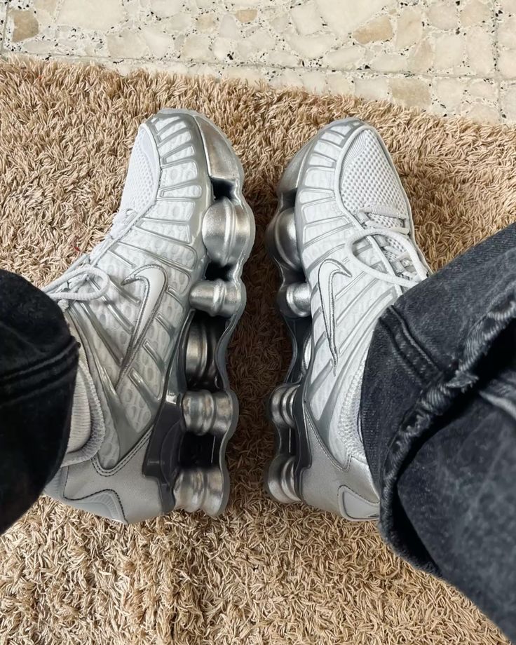 Shox TL - Blanco con Plateado